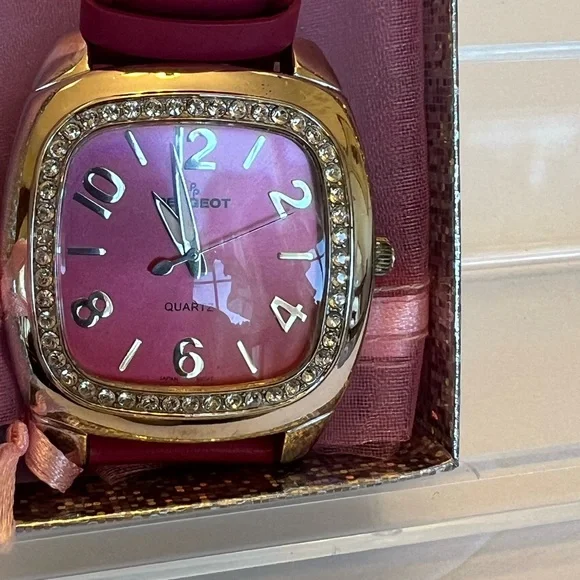 Peugeot Barbie Pink Ladies Quartz Watch